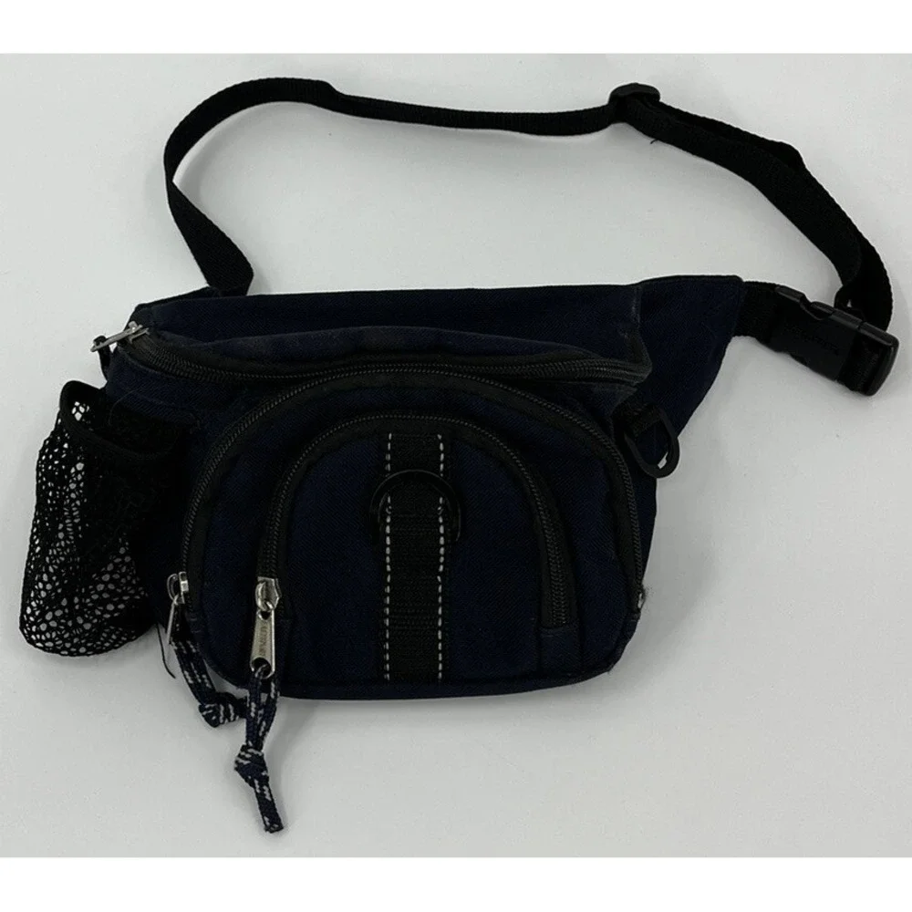 Vintage Eastport Outdoor Company Blue Fanny Pack Waist Belt Bag Adjustable Strap